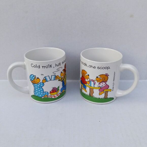 Vintage Princess House The Berenstain Bears Coffee Mug-Lot of 2-1987-Ceramic - Picture 1 of 11